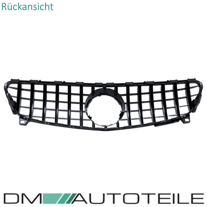 Sport -Panamericana GT Facelift Kühlergrill Komplett Schwarz passend für Mercedes A-Klasse W176 Mopf 2015-2019