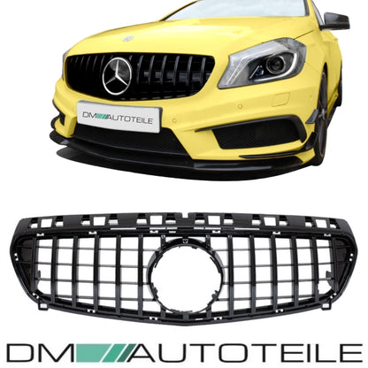 Umbau Sport Panamericana Kühlergrill Schwarz passend für Mercedes W176 Vor Mopf 12-15
