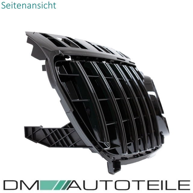 Set Sport Kühlergrill für Panamericana GT Schwarz + Stern Hochglanz passend für Mercedes W176 Vor Mopf 12-15