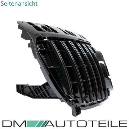 Set Sport Kühlergrill für Panamericana GT Schwarz + Stern Hochglanz passend für Mercedes W176 Vor Mopf 12-15
