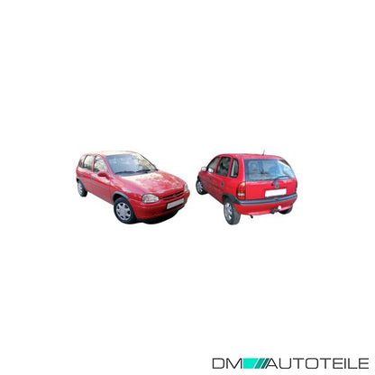 Stoßstange vorne schwarz geriffelt+ Spoiler passt für Opel Corsa B bj 95-05/97