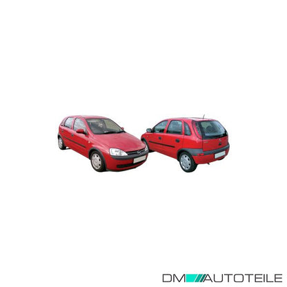 Außenspiegel rechts kpl. grundiert mech. passt für Opel Corsa C, Corsa C Kasten