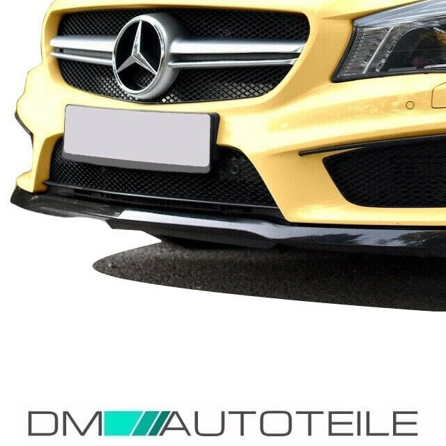 Sport Kühlergrill Schwarz Silber +Stern Wabendesign passt für Mercedes CLA W117 außer AMG 45 Bj 14-16