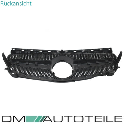 Set Kühlergrill Schwarz Glanz +Stern lackiert passt für Mercedes W117 CLA auch AMG 45 Bj 13-16