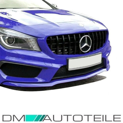 Sport-Kühlergrill für Panamericana GT Schwarz glanz passt für Mercedes W117 CLA ab 2013-2016 auch A45 AMG