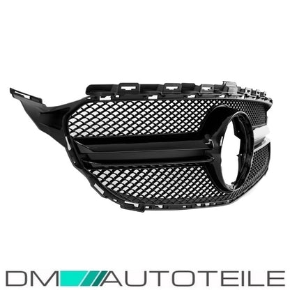 Facelift Kühlergrill Schwarz ohne Kamera passt für Mercedes C-Klasse W205 S205 auch AMG Mopf ab 2018