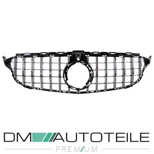 Sport-Panamericana GT Facelift Kühlergrill Chrom passt für Mercedes C-Klasse W205 S205 Mopf ab 2018 +Kamera