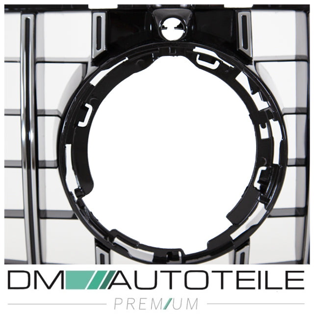 Sport-Panamericana GT Facelift Kühlergrill Chrom passt für Mercedes C-Klasse W205 S205 Mopf ab 2018 +Kamera