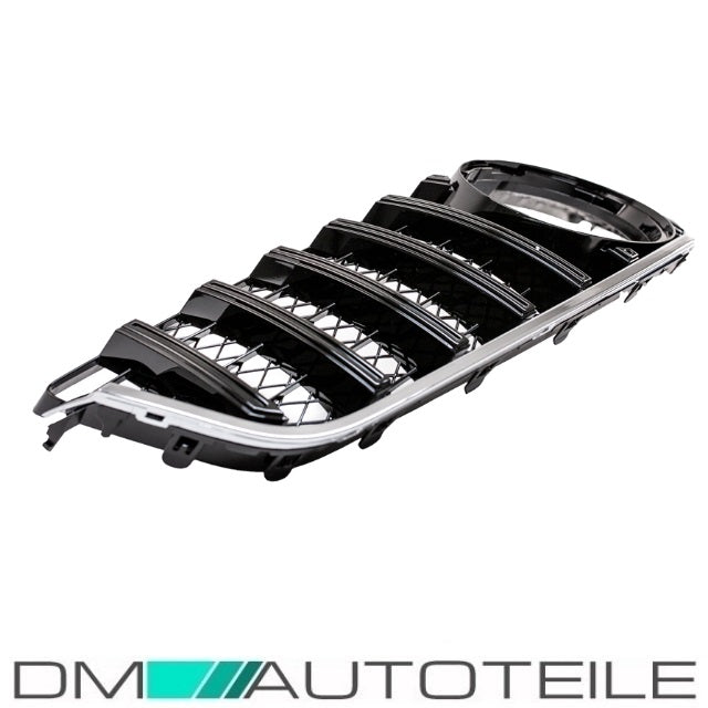 Sport-Kühlergrill für Panamericana GT Schwarz Glanz passt für Mercedes E-Klasse Coupe Cabrio W207 ab Bj 09-13