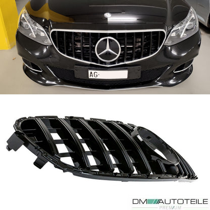 Sport-Kühlergrill für Panamericana GT Schwarz passt für Mercedes E-Klasse W212 S212 ab 2013-216