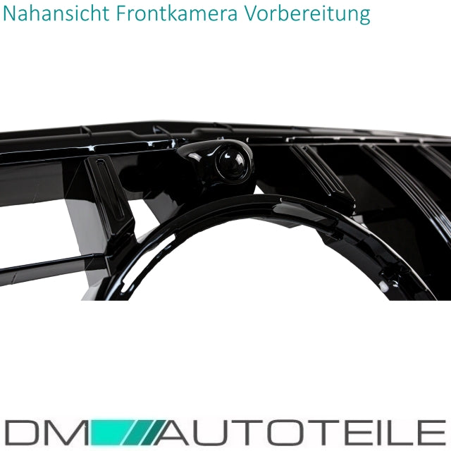 Sport-Kühlergrill für Panamericana GT Schwarz passt für Mercedes E Klasse W213 S213 C238 A238 + Kamera