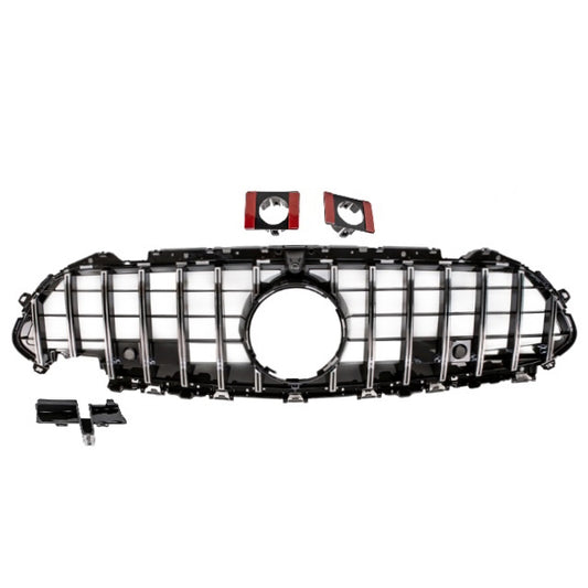 Sport-Kühlergrill für Panamericana GT Chrom passt für Mercedes C257 CLS Bj ab 2018 auch Kamera