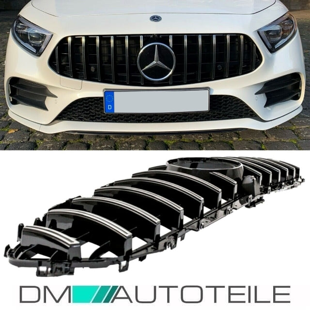 Sport-Kühlergrill für Panamericana GT Chrom passt für Mercedes C257 CLS Bj ab 2018 auch Kamera