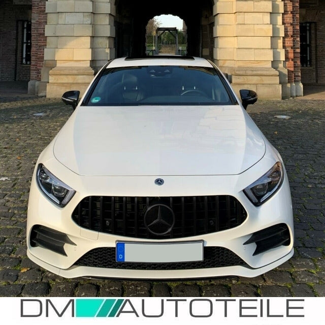 Sport-Kühlergrill für Panamericana GT Schwarz passt für Mercedes CLS C257 auch Kamera + PDC ab 2018