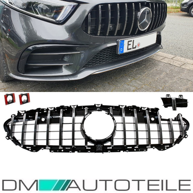 Sport-Kühlergrill für Panamericana GT Chrom passt für Mercedes CLS C257 auch Kamera
