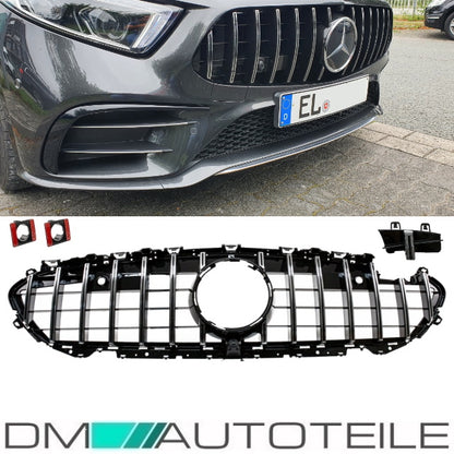 Sport-Kühlergrill für Panamericana GT Chrom passt für Mercedes CLS C257 auch Kamera