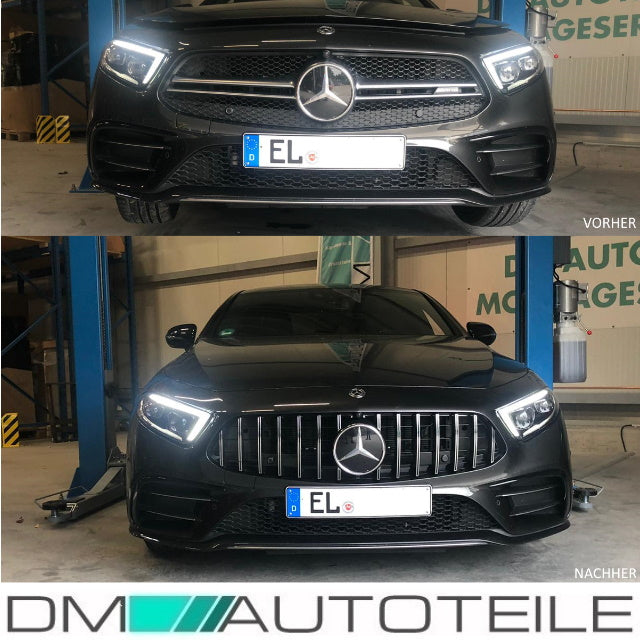 Sport-Kühlergrill für Panamericana GT Chrom passt für Mercedes CLS C257 auch Kamera