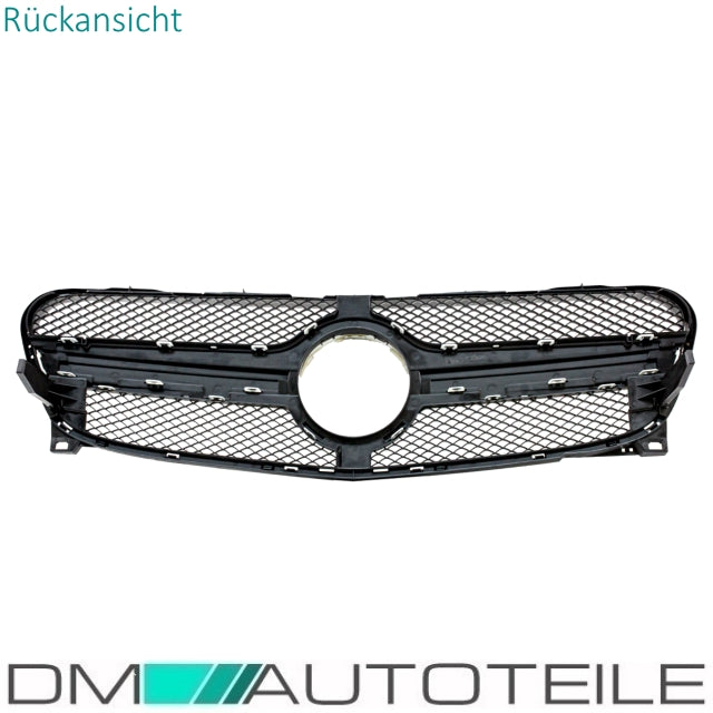 Sport Kühlergrill Silber Alu Matt +Stern passt für Mercedes GLA X156 ab 13-16 nicht AMG 45