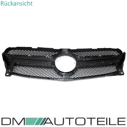 Set Kühlergrill Schwarz Glanz +Stern passt für Mercedes GLA X156 nicht GLA 45 AMG Bj 13-16