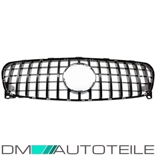 Sport-Kühlergrill für Panamericana GT Schwarz Glanz passt für Mercedes GLA X156 Facelift ab 2017