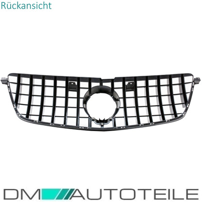Set Sport-Kühlergrill für Panamericana GT Chrom +Stern passt für Mercedes GL X166 ab 12-15 auch für Kamera
