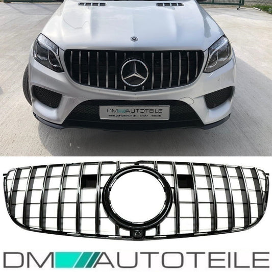 Sport-Kühlergrill für Panamericana GT Chrom für Kamera passt für Mercedes GLS X166 Mopf ab 2015