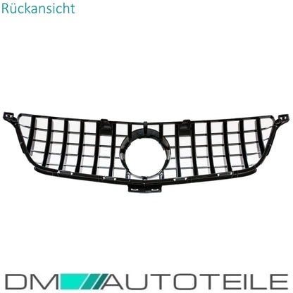 Facelift Sport-Kühlergrill für Panamericana GT Schwarz Chrom passt für Mercedes ML-Klasse W166 Bj 11-14