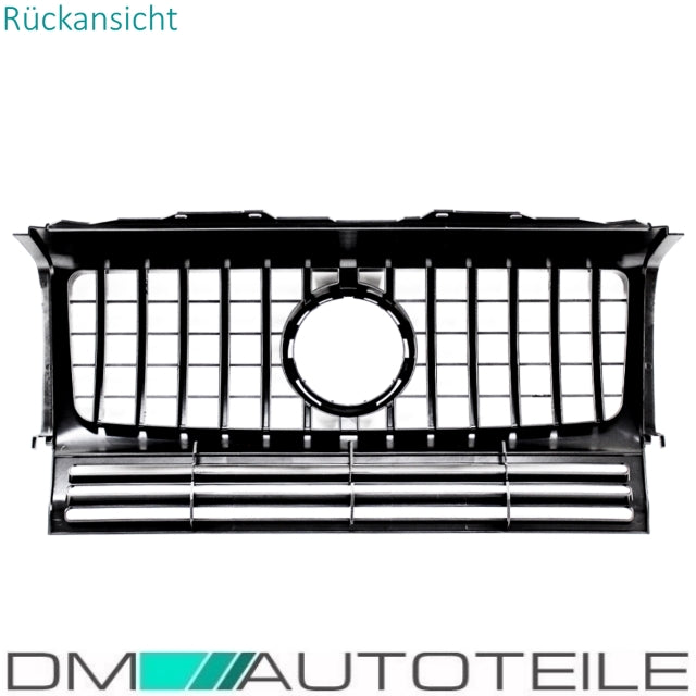 Set Sport-Kühlergrill für Panamericana GT Schwarz glanz + Stern passt für Mercedes G-Klasse W463 Bj 1990-2018