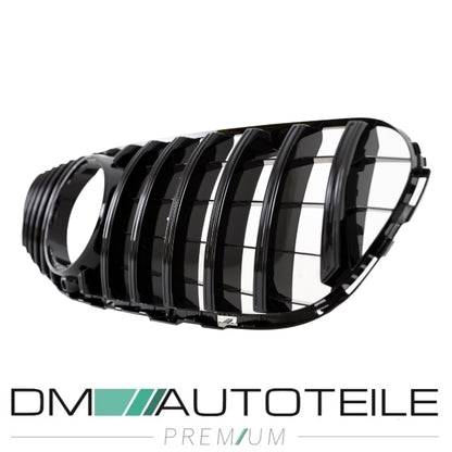 Sport-Kühlergrill für Panamericana GT schwarz glanz für Kamera passend für Mercedes GLC X253 Bj ab 2015