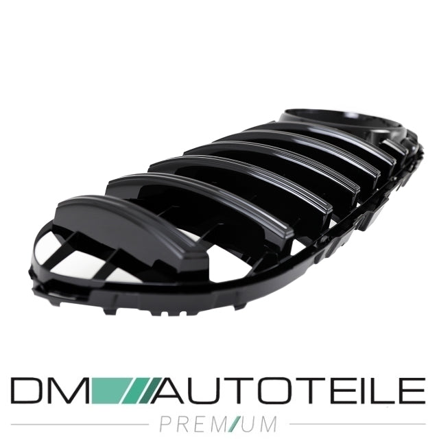 Sport-Kühlergrill für Panamericana GT schwarz glanz für Kamera passend für Mercedes GLC X253 Bj ab 2015