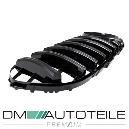 Sport-Kühlergrill für Panamericana GT schwarz glanz für Kamera passend für Mercedes GLC X253 Bj ab 2015