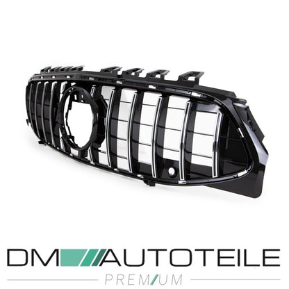 GT Sport- Panamericana Kühlergrill Schwarz Chrom passt für Mercedes CLA W118 ab 2019 für PDC ohne Kamera