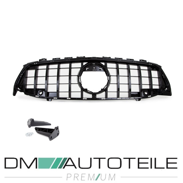 GT Sport- Panamericana Kühlergrill Schwarz glanz passt für Mercedes CLA W118 ab 2019 für PDC ohne Kamera