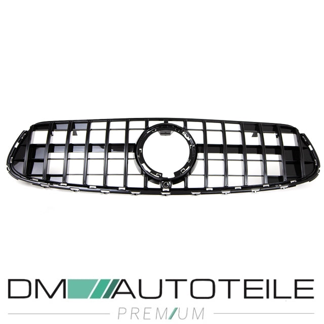 Sport Kühlergrill für Panamericana GT Schwarz Komplett passt für Mercedes GLC X253 Facelift nur AMG Line Bj ab 2019 aus ABS