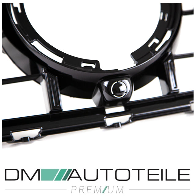 Sport Kühlergrill für Panamericana GT Schwarz Komplett passt für Mercedes GLC X253 Facelift nur AMG Line Bj ab 2019 aus ABS