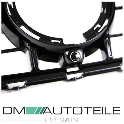 Sport Kühlergrill für Panamericana GT Schwarz Komplett passt für Mercedes GLC X253 Facelift nur AMG Line Bj ab 2019 aus ABS