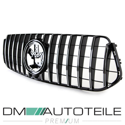 Sport-Kühlergrill für Panamericana GT Schwarz Chrom passt für Mercedes GLE-Klasse AMG Line V167 ab 2018