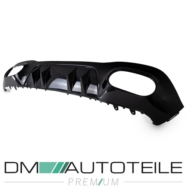 Sport Heckdiffusor + Blenden Set Schwarz hochglanz passt für Mercedes CLA W118 A35 Umbau