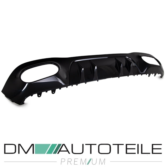 Sport Heckdiffusor + Blenden Set Schwarz hochglanz passt für Mercedes CLA W118 A35 Umbau