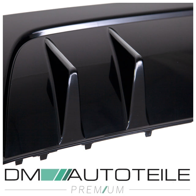 Sport Heckdiffusor + Blenden Set Schwarz hochglanz passt für Mercedes CLA W118 A35 Umbau