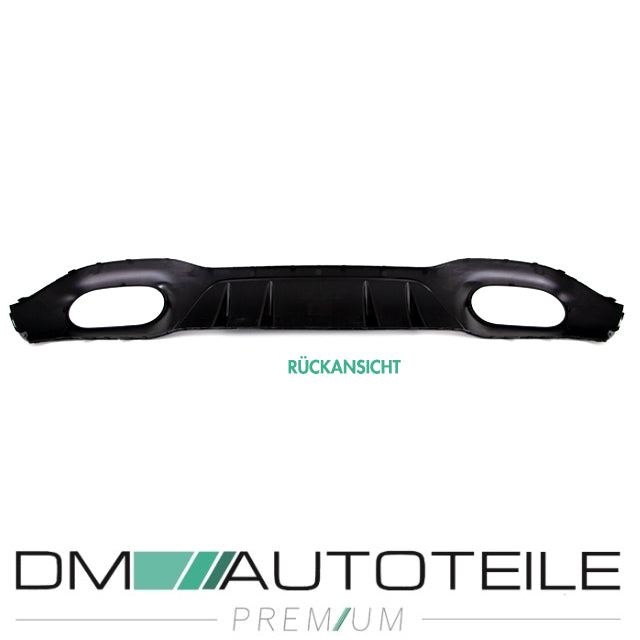 Sport Heckdiffusor + Blenden Set Schwarz hochglanz passt für Mercedes CLA W118 A35 Umbau