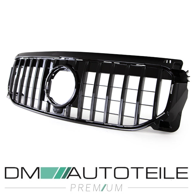 Sport-Kühlergrill für Panamericana GT Schwarz Komplett passt für Mercedes GLB-Klasse X247 ab 2019 ohne AMG Line