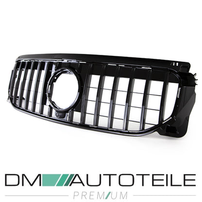 Sport-Kühlergrill für Panamericana GT Schwarz Komplett passt für Mercedes GLB-Klasse X247 ab 2019 ohne AMG Line