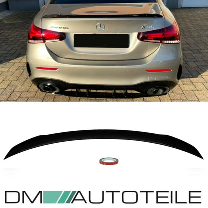 Set Kofferraumspoiler Heckspoiler + 3M Tape Carbon glanz passt für Mercedes A-Klasse W177 auch A35 AMG