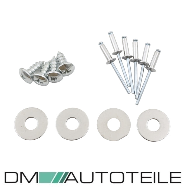 Sport Auspuffblenden SET Chrom passt für Mercedes A-Klasse W177 Hatchback nicht A45 AMG