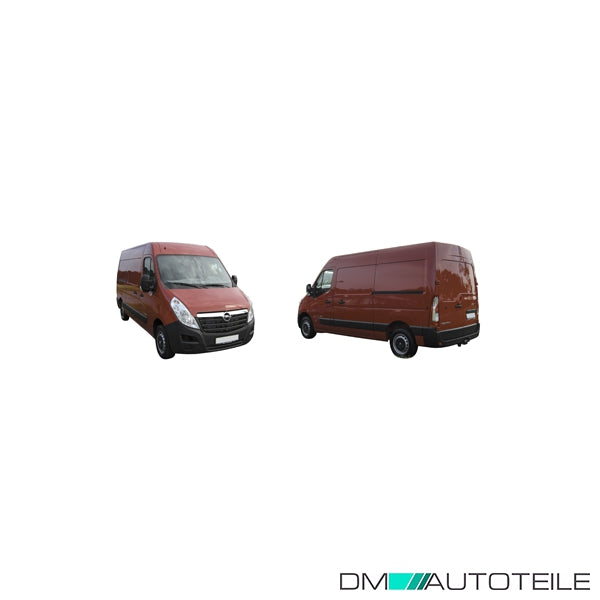 Stoßstange vorne schwarz genarbt passt für Opel Movano B ab 10-19