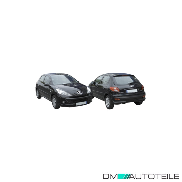 Stoßstange hinten grundiert passt für Peugeot 206+ Plus 09-13
