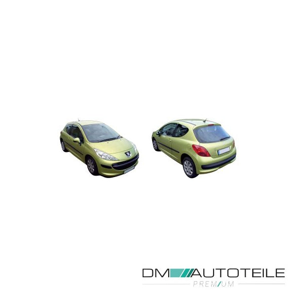 Stoßstange hinten grundiert passt für Peugeot 207 Baujahr 06-12