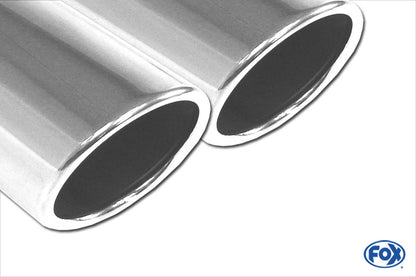 FOX Ford Ranger 2011-08/2015 - 4x4 - Doppelkabine Endschalldämpfer Sidepipe, Ausgang rechts und links am Fahrzeug - 2x90 Typ 16 rechts/links