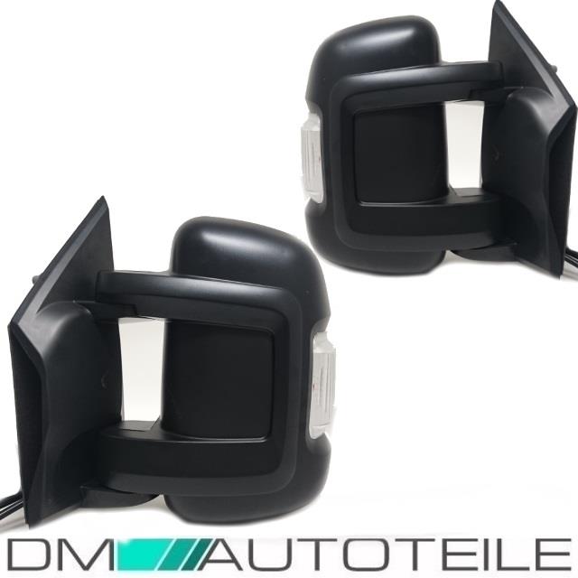 Außenspiegel SET kurz Arm elektrisch passt für Fiat Ducato Jumper Boxer 06-14